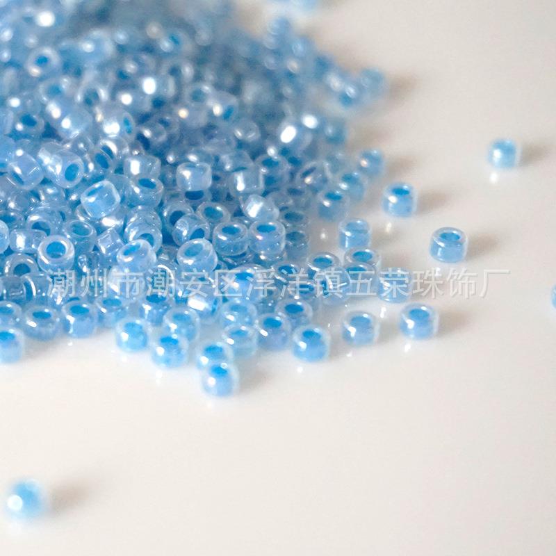 WRZ-5五1连线珠珠玻璃米珠机绣玻璃YLG散电脑机绣珠盘珠饰品荣辅