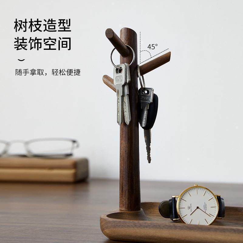 进收门玄关钥匙纳实盘木桌面摆件置MD-24物门口入户钥匙找创意挂,收纳整理,首饰盒,淘宝优惠券,粉丝福利购,淘宝优惠卷