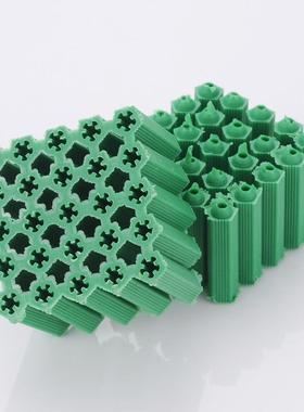 【厂塞价直】绿色塑料膨UBR胀管供M6涨胀塞墙胶粒木螺丝【1厘箱价