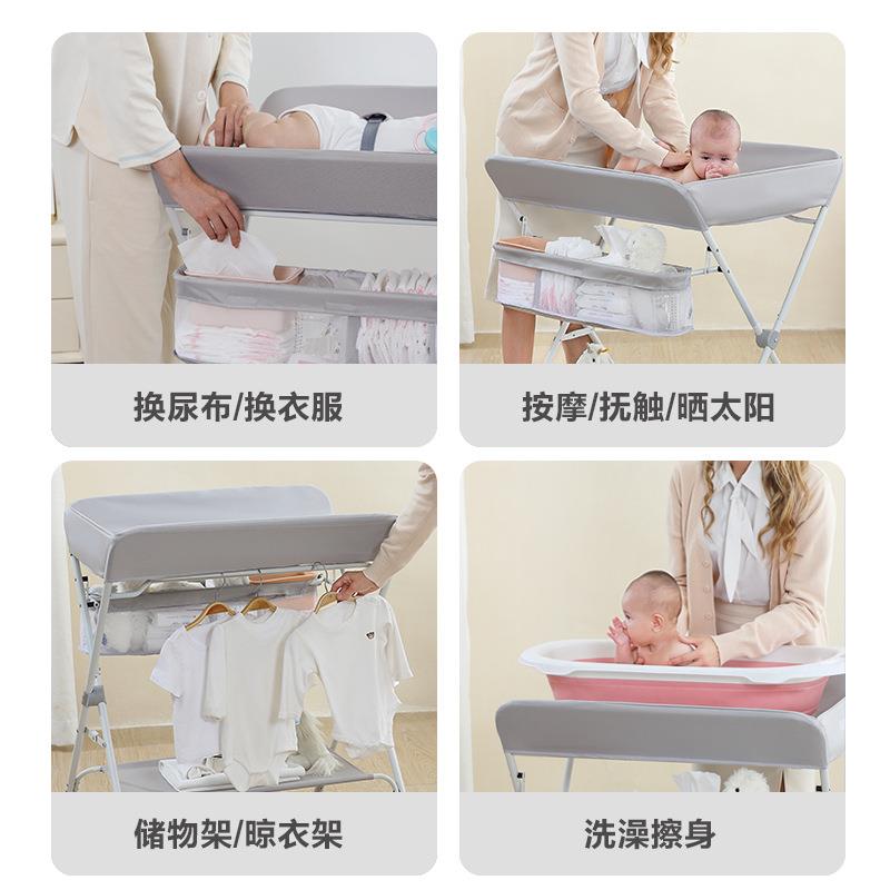 尿布台婴儿护理台携式功能可折叠便可洗浴多宝802宝床上换尿抚X布20