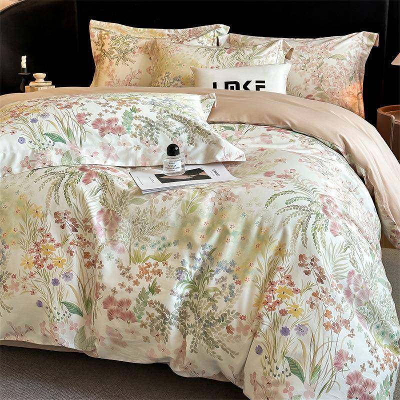 高端新款被60全长棉绒棉四件套纯棉长绒四季通用纯棉印花套床单床,床上用品,床品套件/四件套/多件套,淘宝优惠券,粉丝福利购,淘宝优惠卷