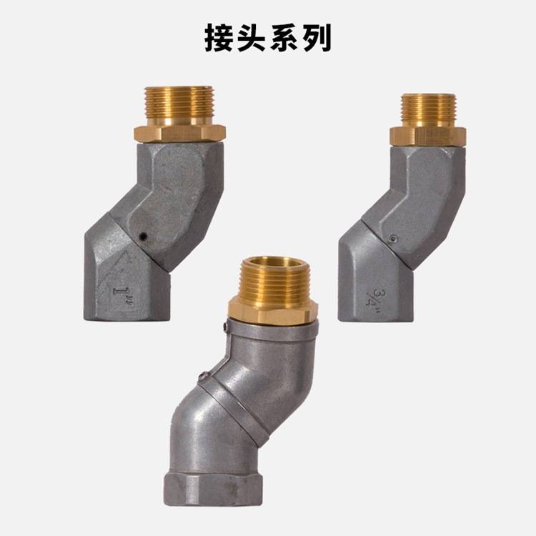 加油机加油管活接头 全铜不锈钢呆接头 旋转万向变径快速接头配件