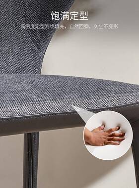 现代铁艺布软艺包餐椅简约楼处会客售洽谈YYA椅书椅桌电脑酒店休闲椅