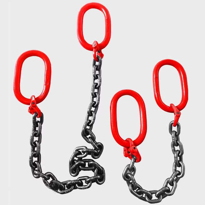 双头环链条索具889起重吊具G8钩0锰钢链条行车钩吊车吊吊挂吊装工