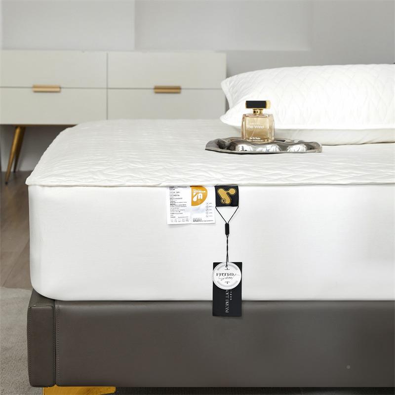 新款60-ytc4510长罩绒棉绗缝支床笠全棉床垫套纯棉床跨实境体