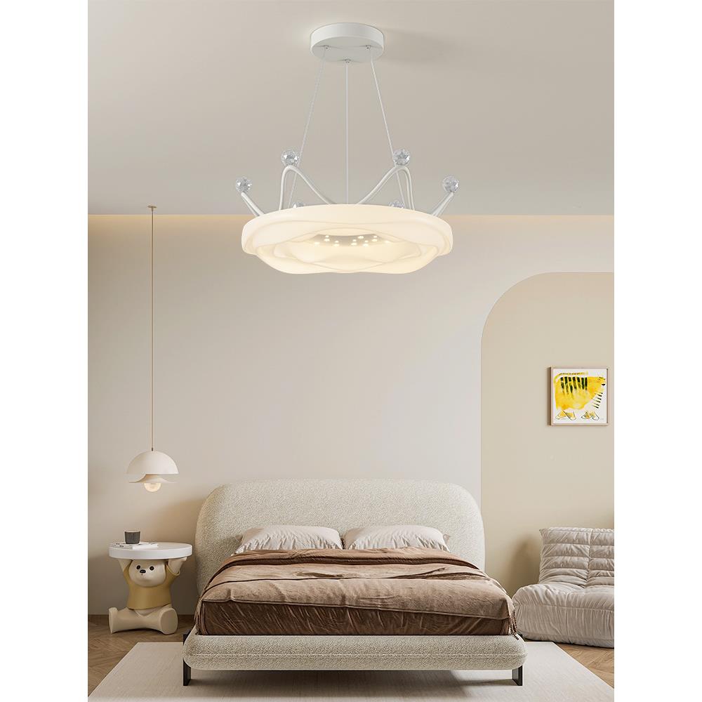 简180奶油风极曲奇吸顶灯主卧室灯现代简约云厅朵餐吊灯网红中山