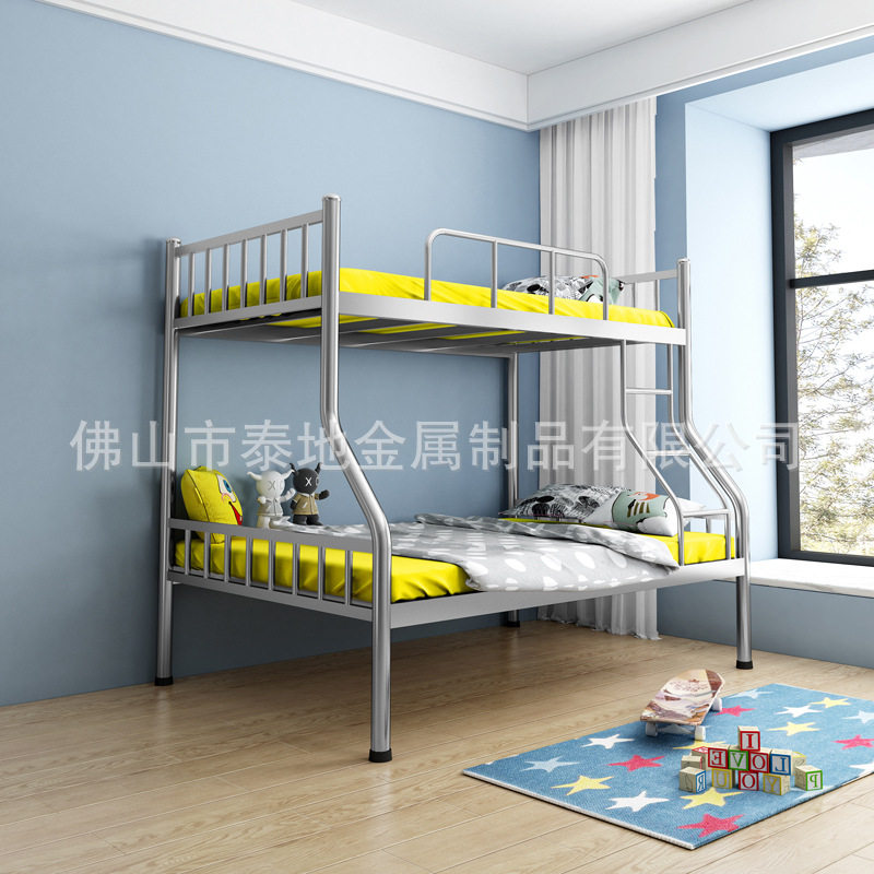 子母床加厚不锈钢上下铺床公寓床学生宿舍床高低床双层床
