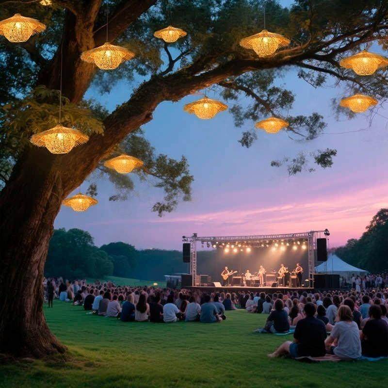 手工竹篮南灯笼树吊灯中式景区装饰灯江小院文旅露户707外营防水,家装灯饰光源,智能吊灯,淘宝优惠券,粉丝福利购,淘宝优惠卷