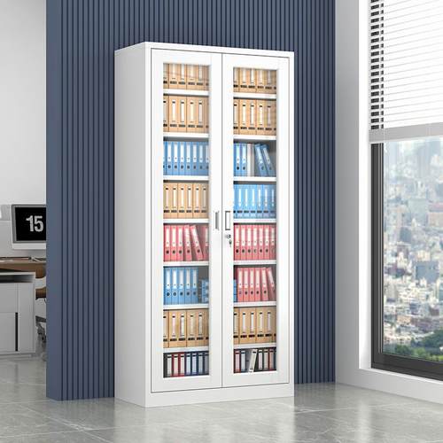 财务厚凭证柜柜HK-myx-3文件办公带锁铁皮柜储物柜加合同室资料柜