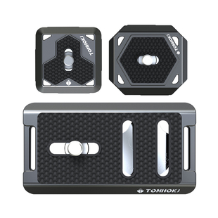 阿卡通用单反相机摄影云台三脚架转换夹座配件 PD快装板背带夹