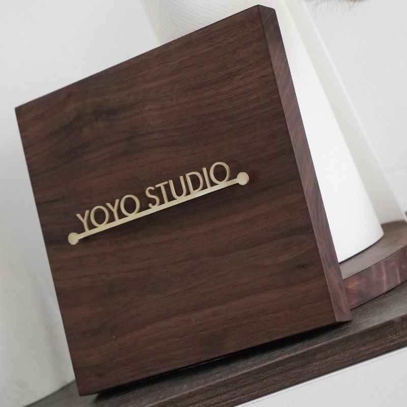 实木门牌定制胡桃木悬浮字招牌不锈钢字公司挂牌黄铜包间门牌订制