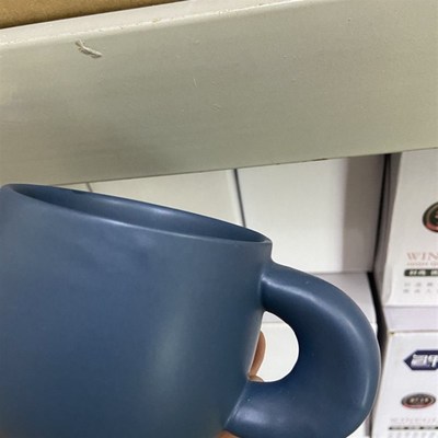 Shinymomo韩国ins博主卡通造型陶瓷早餐牛奶杯胖手柄