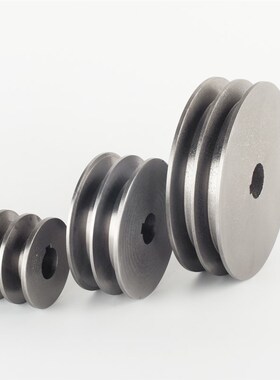 皮带盘双槽2b型铸铁100110120130微耕机柴油发电机电机马达皮带轮