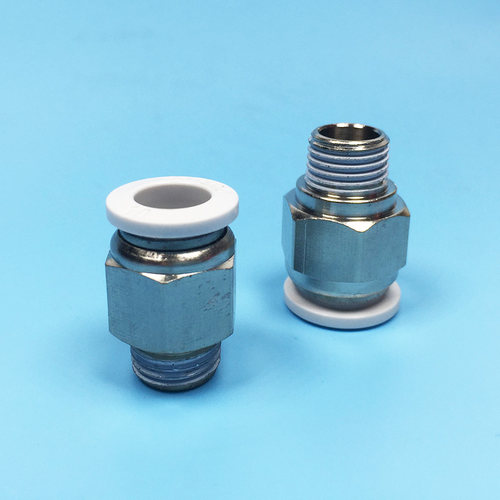 气动管PC8快速快插PC10白接头PC12螺纹PC14直通PC16-03 04 02 06