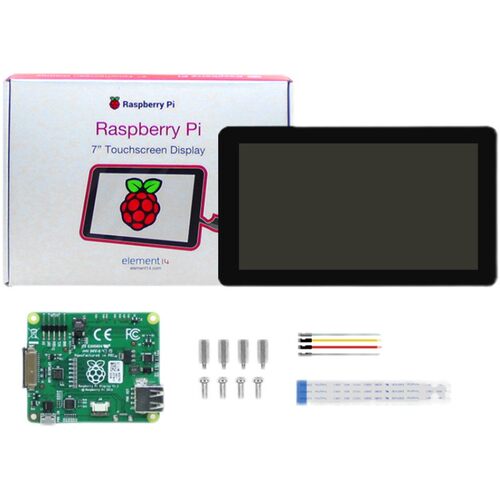 树莓派4代 Raspberry Pi 3B+/4B官方7寸触摸显示屏 电容式DSI屏幕