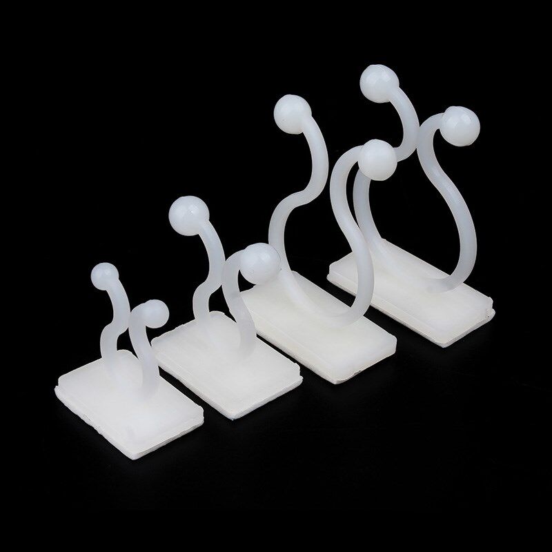 粘贴式扭线环免打孔理线器绿萝爬墙固定神器电线收纳扭环束线卡扣