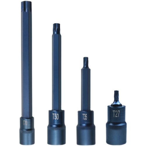 1/2旋具套筒批头 t40内六花套筒T30梅花内6角压批套筒t45工具花型