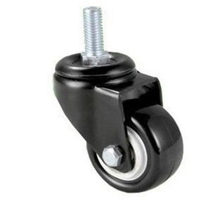 1.5寸10厘M10带丝杆螺杆金钻万向轮轮子万向脚轮家具轮轱辘移动轮