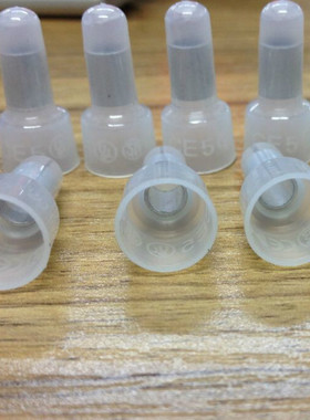 透明尼龙闭端子/接线端子/压线帽/接线帽CE-5X 1000个