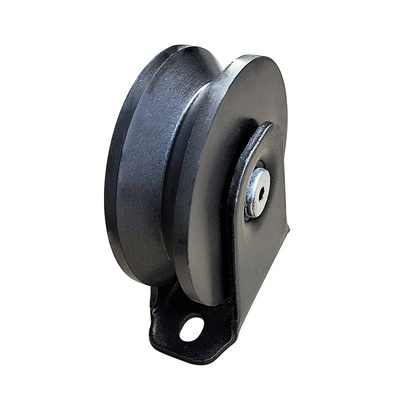 新品加厚重载V型槽轮 轮 角铁轨道轮 U型圆管滑轮 铁门工地移门轮