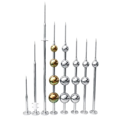 户外工程自建房家用引雷针球型不锈钢接地线楼顶安防接闪杆圆球