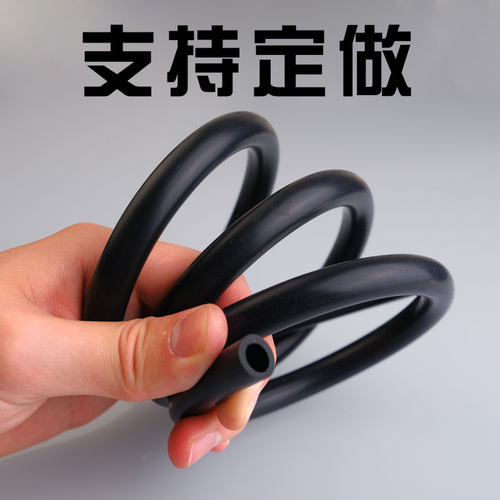 【整卷】黑色硅胶管橡胶管耐高温水管弹力软管抗老化绝缘胶管加厚