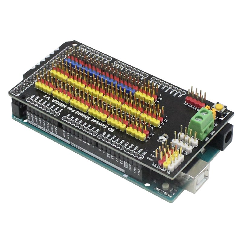 Arduino MEGA2560传感器扩展板 Sensor Shield V1.0 IO接口模块