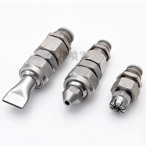 不锈钢尖头吹气喷嘴隔板吹风冷却喷头扇面扁口缝隙快插式鸭嘴风刀