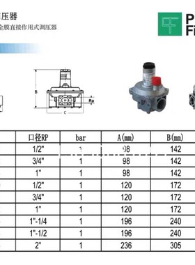 意大利菲奥Pietro天然气稳压阀减压阀管道气调压阀天然气调压器