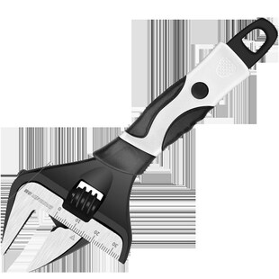 绿林活动扳手工具卫浴狭窄板手大开口多功能活口万用水槽板子短柄