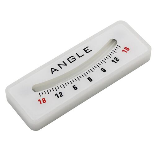 医疗器械用角度仪白色水平角度尺水平尺18度倾角器100x35x10mm
