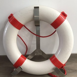 户外船用救生圈支架不锈钢救生圈铁质挂架挂钩配套三角架子存放架