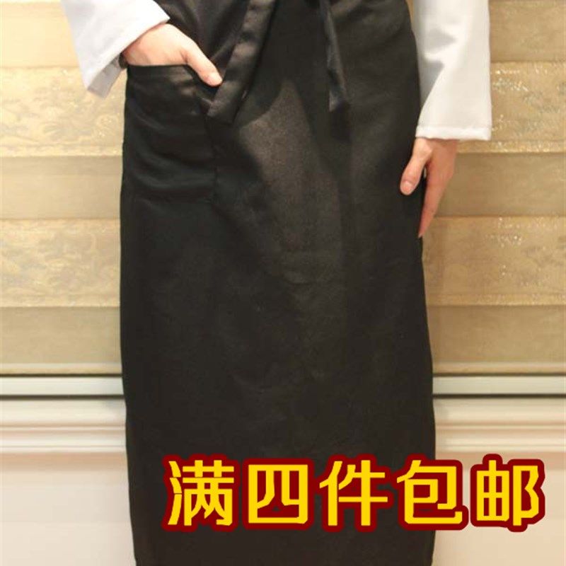 厨师围裙半身加长款酒店西餐咖啡厅服务员男女工作围腰印logo包邮,机械设备,矿山专用设备,淘宝优惠券,粉丝福利购,淘宝优惠卷