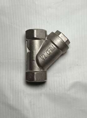 不锈钢304内螺纹Y型过滤器网芯格自来水蒸汽管道阀门包邮GL11W-16