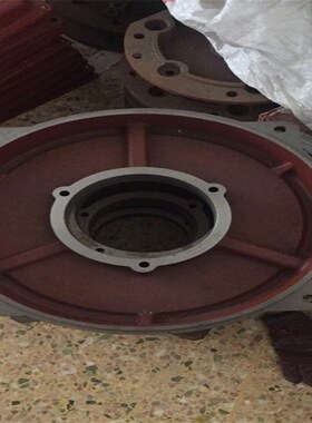 电机卧式端盖  YX3-280M-4后盖 电动机配件 90KW 电机前盖