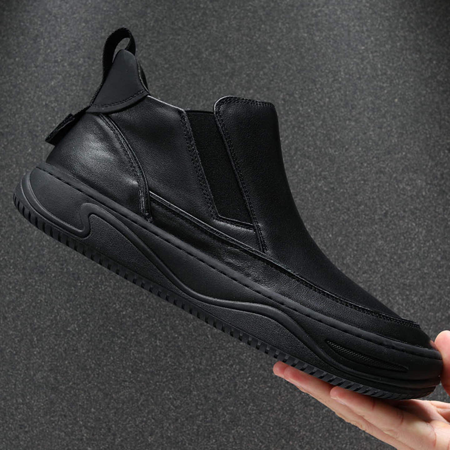 冬季加绒头层牛皮马丁靴男2025