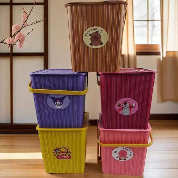 可坐钓鱼桶加厚家用塑料多功能洗车车载洗澡手提方形桶凳水桶带盖