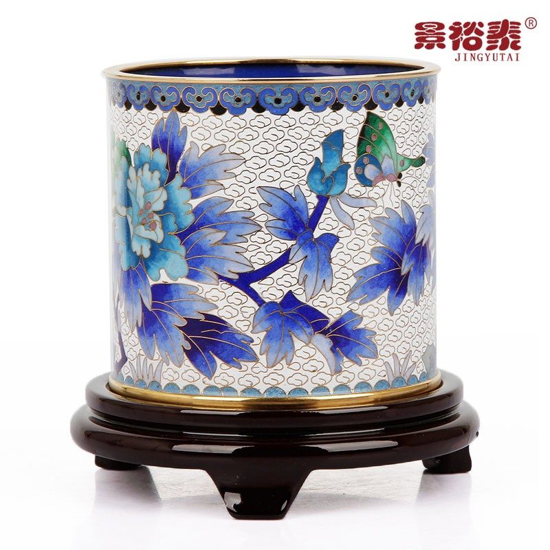 景泰蓝笔筒e摆件实用会议礼品外事礼物毕业送老师老外领导客户员,家居饰品,装饰摆件,淘宝优惠券,粉丝福利购,淘宝优惠卷
