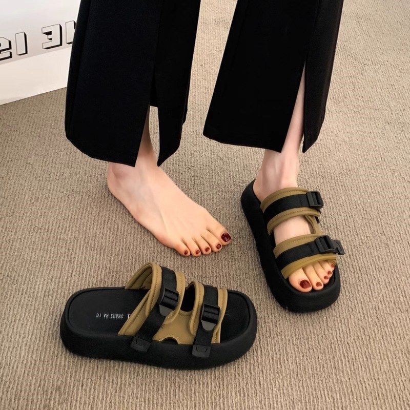 厚底增高凉拖鞋女夏季外穿2025B新款爆款时尚气质配裙子一字拖拖,女鞋,一字拖,淘宝优惠券,粉丝福利购,淘宝优惠卷