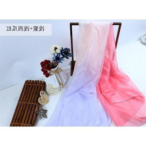 渐变雪纺布料过渡色雪纺纱舞台连衣裙子衬衣春夏秋时装服装面料