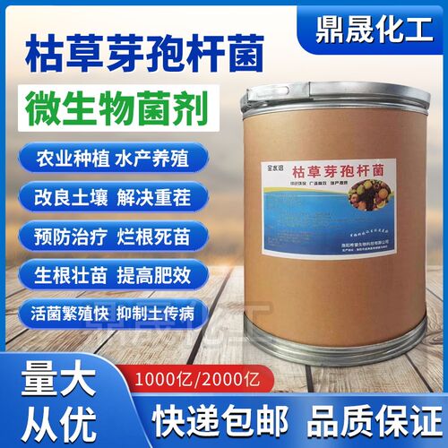 2000亿枯草芽孢菌杆菌微生物菌肥水产养殖农业种植根腐病兽用发酵