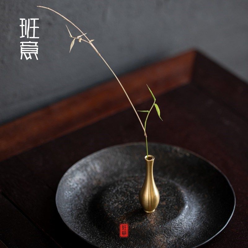 纯铜迷你小花瓶摆件桌面铜香插装饰仿古香炉金属客厅插花创意摆设,纺织面料/辅料/配套,服装加工设备,淘宝优惠券,粉丝福利购,淘宝优惠卷
