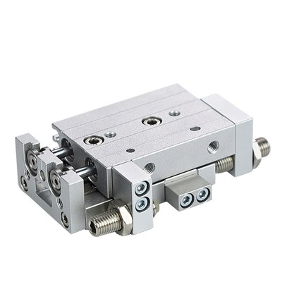 滑台气缸HLQ6X10S 8X20S 12X30S 16X40S 20X50S 75S HLQL25-SABS