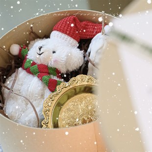 耶诞节香薰蜡烛礼盒套组创意生日年会伴手礼物盒香氛 松果献礼