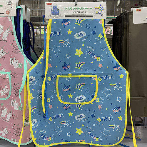 SwanLace心选 卡通小熊过家家防水画画早教带兜绘画防脏儿童围裙