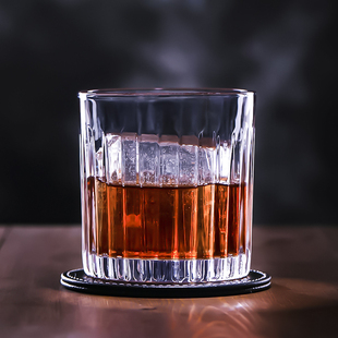 古典鸡尾酒杯调酒 fashion大冰球酒杯 无铅玻璃刻花威士忌杯 old
