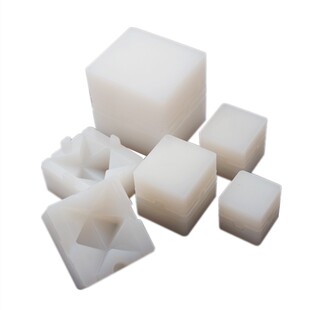 diy水晶滴胶梅尔卡巴几何能量切面六棱水晶镜面硅胶模具