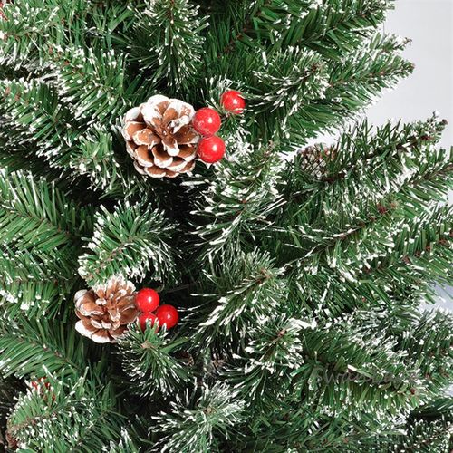 SwanLace好物 PE混合带松果浆果红果微雪效果圣诞树