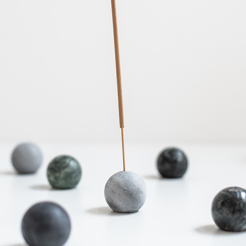 北欧风简约球型大理石香插 家用便携式线香炉 插香座香托桌面摆件,搬运/仓储/物流设备,其他起重搬运设备,淘宝优惠券,粉丝福利购,淘宝优惠卷