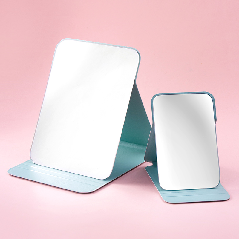 随身便携折叠化妆镜 创意梳妆镜学生H宿舍台式小镜子女迷你补妆镜